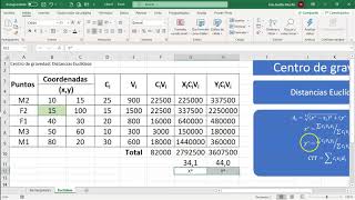 Centro de gravedad euclídeas [upl. by Rexford624]