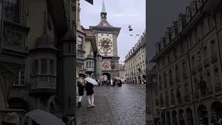 Rainy day at Zytglogge 🥰🇨🇭in Bern Old city chill history ancient bern travel [upl. by Musetta225]