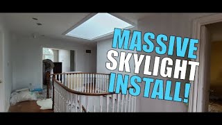 Massive Velux Skylight Install over Stairway Walkthrough [upl. by Duane]