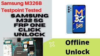 Samsung M32 5G Testpoit Tested M326B FRP Unlcok One Click With Unlocktool UMT MTK Tool Working FRP [upl. by Omoj137]