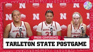 Nebraska Basketball Secures NINTH Win  Tarleton State  Nebraska Basketball Press Conference [upl. by Trinetta]