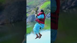 Zip Line And Lake view adventure zipline foryou youtubeshorts youtube viral [upl. by Dearden]