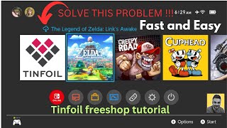 how to fix Nintendo switch Tinfoil freeshop games download problem [upl. by Attenauq745]