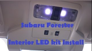 Subaru Forester Interior LED kit Installation [upl. by Zetes305]