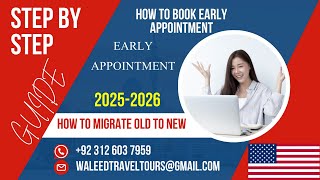 How to Book Early Appointment for USA  USA Visa Appointment Booking [upl. by Jeanine]