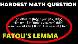 Fatous Lemma Made Simple Intuitive Understanding and Applications [upl. by Aicirtam]