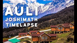 Auli Uttarakhand  Joshimath  Ski destination  Timelapse [upl. by Thirza]