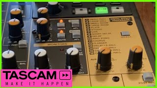 Tascam Model 16 Onboard Effects Demo [upl. by Saudra]