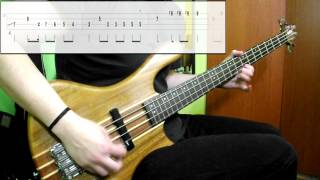 Alice Cooper  Im Eighteen Bass Cover Play Along Tabs In Video [upl. by Obediah339]