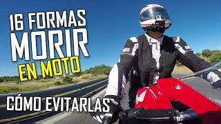 CÓMO NO MORIR EN MOTO  16 ERRORES Y TRUCOS [upl. by Wilfred]