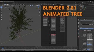 DEPRECATEDBlender 281  Animated tree [upl. by Ahsekim]