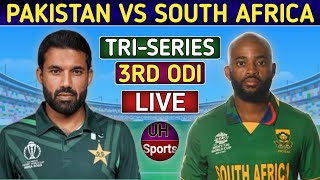 PAKISTAN vs SOUTH AFRICA 3rd ODI MATCH LIVE COMMENTARY  PAK vs SA TRI SERIES MATCH LIVE  PAK 35 OV [upl. by Anees]