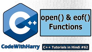 File IO in C open and eof functions  C Tutorials for Beginners 62 [upl. by Rodenhouse]