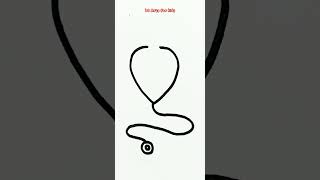 How To Draw A Stethoscope Step by Step for Beginners [upl. by Barton]