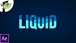 Liquid Water Text Reveal in After Effects Tutorial [upl. by Nesiaj]