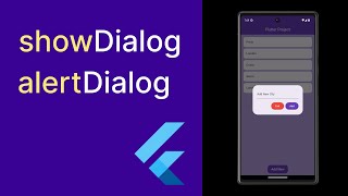 Flutter create showDialog amp alertDialog with simple example [upl. by Natka]