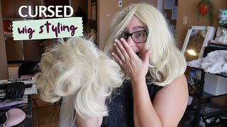 Cosplay wig styling GONE WRONG [upl. by Hogue]