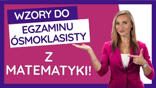 👉💥Wzory do egzaminu ósmoklasisty z matematyki 2022🔥egzaminósmoklasisty2022 matematyka [upl. by Adnauqaj152]