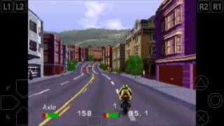 ROAD RASH ANDROID GAMEPLAY ePSXE ps1 Emulator [upl. by Yartnoed940]