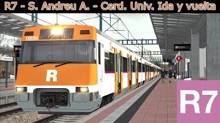 Rodalies de Cataluña  R7  Introducción  Cab ride ida y vuelta [upl. by Yelroc]