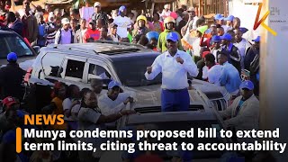 Peter Munya condemns proposed bill to extend term limits citing threat to accountability [upl. by Neelear]