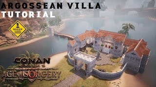 Conan Exiles Argossean Villa Tutorial No Mods [upl. by Gessner398]