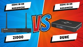 Zidoo Z9X Pro And Dune HD Real Vision 4K Plus  HDMI IN Playback Comparison [upl. by Colston]