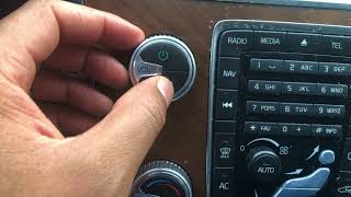 VOLVO XC60 XC70 XC90  RADIO  HOW TO TURN ON [upl. by Levy]