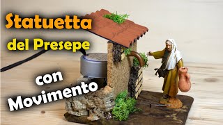 Statuetta del Presepe con Movimento FAI da TE  Statua Presepe con Motore [upl. by Attennot]