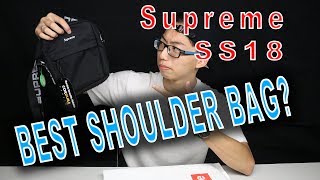 Supreme SS18 Shoulder Bag【BLACK】 [upl. by Annahoj]