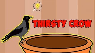 Thirsty Crow  English Story  Moral Stories For Kids  Panchatantra Tales in English [upl. by Ettegirb803]