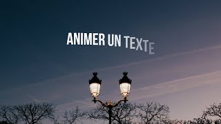 Comment ANIMER du TEXTE dans Adobe PREMIERE PRO [upl. by Anoj]