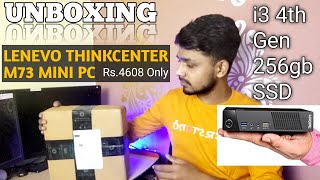 Unboxing And Detailed Review  Refurbished Lenovo ThinkCentre M73 Mini Desktop PC  i3 4th 256gb ssd [upl. by Thordis750]