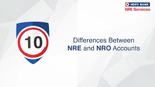 What is the Difference Between NRE and NRO Accounts  HDFC Bank [upl. by Seys800]