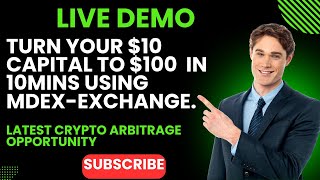 LIVE DEMO TURN YOUR 10 CAPITAL TO 100 IN 10MINS USING MDEX EXCHANGE LATEST CRYPTO UPDATE [upl. by Assyle886]