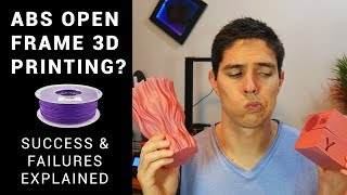 Printing ABS with an open frame 3D printer [upl. by Adnalu367]