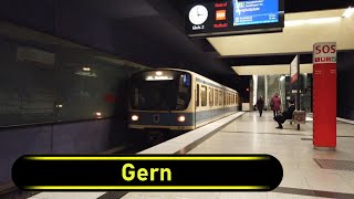 UBahn Station Gern  Munich 🇩🇪  Walkthrough 🚶 [upl. by Eva]