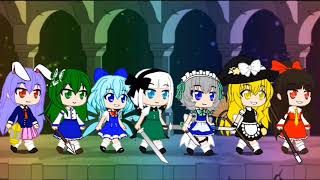 Las Resolutores de Incidentes  Touhou Project  Dr Livesey Walking Meme  Gacha Club [upl. by Htaras]