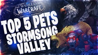 TOP 5 quotRAREquot HUNTER PETS IN STORMSONG VALLEY BATTLE FOR AZEROTH 8 0 [upl. by Astrea]