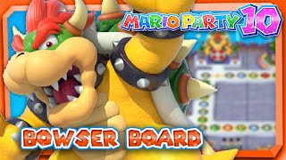 Mario Party 10  Bowser Board 4 Player Amiibo Party Mode [upl. by Nehttam838]