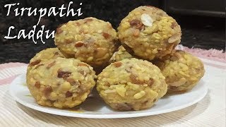 Secret of How to make Famous Tirupati Laddu Prasad At Home  Temple Prasadam At Home [upl. by Eenolem580]