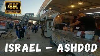 ISRAEL TODAY  Virtual Relaxing Walker in Ashdod BIG FASHION 4K  טיול וירטואלי בעלמון‎ [upl. by Riki]