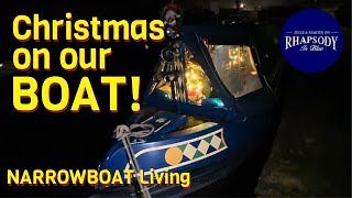 CHRISTMAS on our NARROWBOAT NARROWBOAT Living Ep129 [upl. by Elohc]