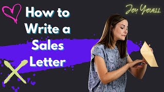 Learn how to write a sales letter [upl. by Tegdirb]