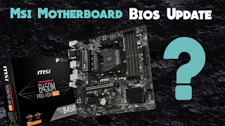 MsiMotherboardbios How to Update MSI Motherboard BIOS [upl. by Thirza]