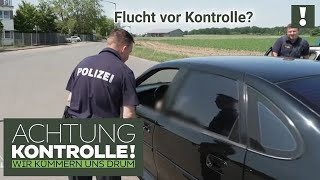 VERDÄCHTIGE Aktion 🤔 TUNERKarre dreht vor Kontrolle um  Kabel Eins  Achtung Kontrolle [upl. by Gates509]