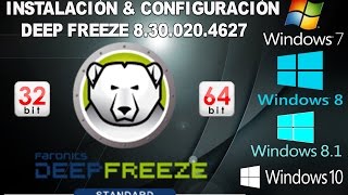 Como instalar configurar y activar Deep Freeze standar windows 7 8 81 10 [upl. by Ecarg]