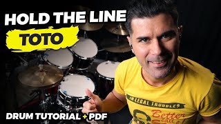 quotHold The Linequot TOTO Jeff Porcaro TUTORIAL [upl. by Giddings]