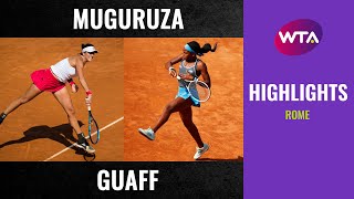 Garbiñe Muguruza vs Coco Gauff  2020 Rome Second Round  WTA Highlights [upl. by Auot]