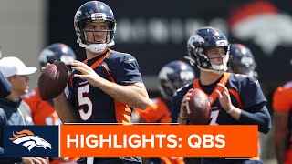 Joe Flacco Drew Lock Kevin Hogan amp Brett Rypiens best throws from OTAs  Denver Broncos [upl. by Nikola]